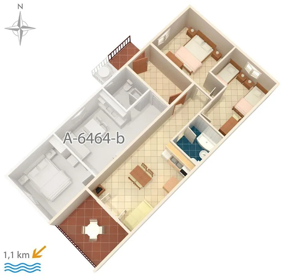 Apartments With A Parking Space Rabac, Labin - 7621